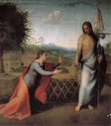 The resurrection of Jesus and Mary meet map Andrea del Sarto